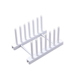 Kitchen Dish Plate Pot Cover Drying Drain Holder Plastic Storage Rack Shelf