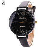 Candy Color Fashion Sweet Girl Women Slim Faux Leather Quartz Analog Wristwatch - ENSEIGNE DENIS