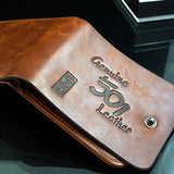 Men Faux Leather Bifold Wallet Card Money Case Holder Slim Coin Purse Pocket