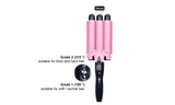 Hair Curling Iron 3 Barrel Temperature Adjustable and Fast Heating SP
