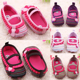 Toddler Infant Baby Girl Flower Shoes Crib Prewalker Newborn To 18 Months Babyshoes