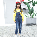 Kids Girl Fashion Overalls Long Jeans Trousers Suspender Pants Denim Romper