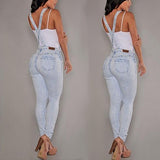 Women Sexy Slim Fit Baggy Loose Jeans Denim Overalls Pants Jumpsuit Rompers - ENSEIGNE DENIS