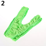 Men's Summer Solid Leopard Sling Swimsuit Beach Sexy Suspender Thong Mankini
