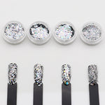 4 Boxes Glittering Hexagon Linear Nail Art Sequins DIY Manicure Beauty Decors