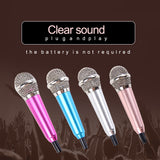 3.5mm Universal Wire Connect Karaoke Metallic Mini Microphone for Cell Phone PC