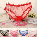 Sexy See Through Mesh Women Low Rise Briefs Underwear Panties Gift Charm