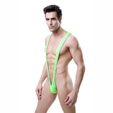 Men's Summer Solid Leopard Sling Swimsuit Beach Sexy Suspender Thong Mankini