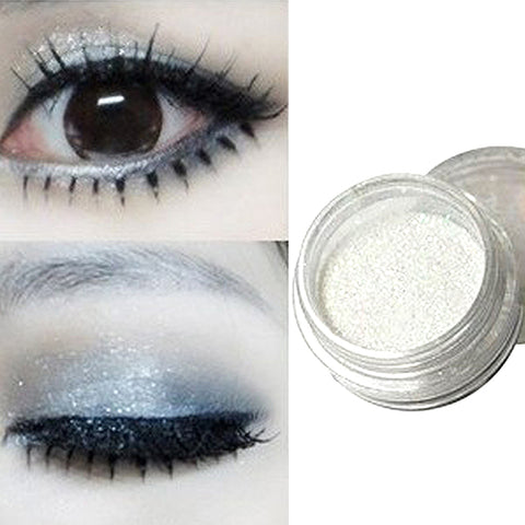 Women's Pro High light Glitters Makeup Cosmetic White Pearl Eye Shadow Powder