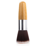 Round Flat Top Bamboo Handle Foundation Powder Brush Cosmetic Makeup Beauty Tool