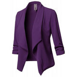 Women Black Blazers Cardigan Coat 2019 Long Sleeve Women Blazers and