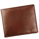 Men's Faux Leather Wallet Coin Card Money Holder Horizontal Bifold Slim Purse
