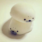 Cute Soft White Seal Stress Relieve Squishy Squeeze Healing Toy Adult Kids Gift