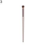 1Pc Champagne Gold Handle Eyebrow Foundation Powder Flame Makeup Brush Portable