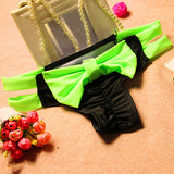 Women's Sexy Sweet Bowknot Strappy Side Bikini Bottom Summer Beach Swimwear - ENSEIGNE DENIS