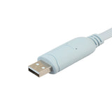 6ft USB RS232 Serial RJ45 Console Adapter Flat Cable for Cisco Router FTDI