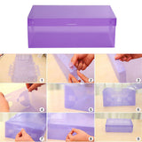 Candy Color Clear Plastic Shoebox Lady Stackable Shoes Storage Box Drawer Unit