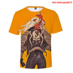 3D Digital Printed Short-sleeved Round Collar T-shirt