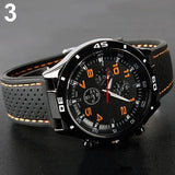 Men Fashion Silicone Band Round Dial Analog Quartz Wristwatch Sports Wrist Watch - ENSEIGNE DENIS