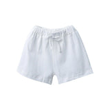 Candy Color Summer Children Boy Girl Cotton Shorts Drawstring Baby Casual Pants