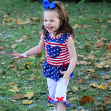 Big Little Girls' 4th of July Star Heart