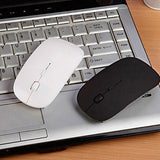 2.4 GHz Slim Optical Wireless Mouse Mice + USB Receiver for Macbook Laptop PC