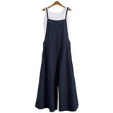 Women Fashion Loose Casual Palazzo Pants Trousers Overalls Summer Jumpsuit Gift