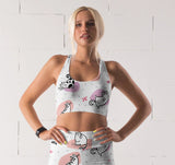 Silly Cat Padded Sports Bra