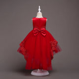 Cute Summer Sleeveless Baby Girls Princess Lace Wedding Party Dancing Dress