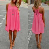 Sexy Women's Summer Casual Sleeveless Strap Backless Beach Dress for Evening Party - ENSEIGNE DENIS