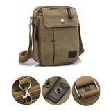 Man's Simple Causal Canvas Rucksack Multifunctional Outdoors Shoulder Sling Bag