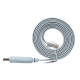 6ft USB RS232 Serial RJ45 Console Adapter Flat Cable for Cisco Router FTDI