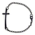 Women's Punk Style Simple Design Cross Pendant Bracelet Bangle Fashion Jewelry