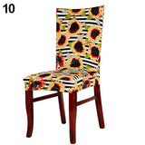 Elastic Flower Hotel Home Dining Room Wedding Banquet Party Seat Chair Cover