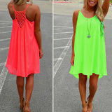Sexy Women's Summer Casual Sleeveless Strap Backless Beach Dress for Evening Party - ENSEIGNE DENIS