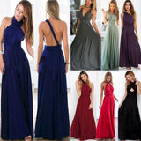 Sexy Women Convertible Multiway Wrap Bandage Maxi Robe Bridesmaid Long Dress