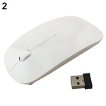 2.4 GHz Slim Optical Wireless Mouse Mice + USB Receiver for Macbook Laptop PC