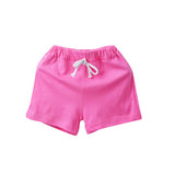 Candy Color Summer Children Boy Girl Cotton Shorts Drawstring Baby Casual Pants