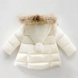 Newborn Baby Girls Boys Fashion Long Sleeve Winter Outdoor Zippered Hooded Coat