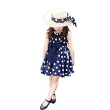 Children Kid Girl Polka Dot Soft Sundress Lovely Bowknot Princess Dress Gift