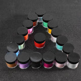 18 Pcs Nail Art DIY Glitter UV Powder Nail Polish Dust Set Kit Decor Manicure