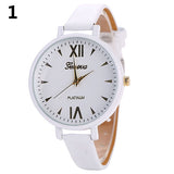 Candy Color Fashion Sweet Girl Women Slim Faux Leather Quartz Analog Wristwatch - ENSEIGNE DENIS