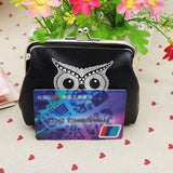 Women's Fashion Bird Flower Mini Wallet Card Holder Case Coin Purse Clutch Bag