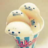 Cute Soft White Seal Stress Relieve Squishy Squeeze Healing Toy Adult Kids Gift
