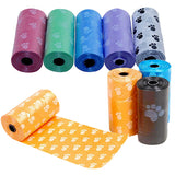 1 Roll/15 Bags Pet Puppy Dog Waste Poop Bag Degradable Poo Clean-up Pick-up Bag