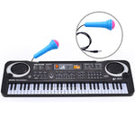 61 Keys Portable Electronic Keyboard Piano for Kids with Microphone Power Cord