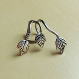 1Pc Women's Vintage Simple Leaf Design Clip On Earring Ear Cuff Ear Wrap Gift