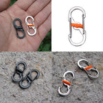 8-Shaped Outdoor Hook Buckle Snap Clip Mount Climbing Carabiner Chain Key Chain