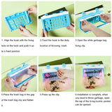 Foldable Plastic Garbage Bag Rack Hanging Trash Shelf Kitchen Rubbish Holder
