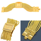 Women Fashion Multi-layer Beads Analog Quartz Alloy Band Bracelet Wrist Watch